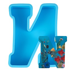 Letter N Moldes de silicona alfabeto, moldes de resina, para resina uv, símbolo de la letra mayúscula, palabra de cristal de bricolaje, letter.n, 163x139x35 mm