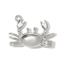 Нержавеющая Сталь Цвет 304 подвески из нержавеющей стали, крабовые прелести, цвет нержавеющей стали, 22x15 мм