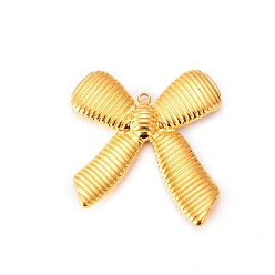 Золотой Шкентели нержавеющей стали, очарование бантом, золотые, 29x26 мм