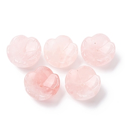 Розовый Кварц Подставки для благовоний из натурального розового кварца, цветок, 31~32x31.5~32.5x15 мм, отверстие : 3 мм