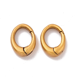 Античное Золото 925 пружинные кольца из стерлингового серебра, овальные, античное золото , 9x6x2 мм, внутренний диаметр: 5x4 мм