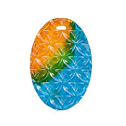 Oval Силиконовые формы для кулона с тиснением в виде цветка своими руками, формы для литья смолы, для уф-смолы, изготовление ювелирных изделий из эпоксидной смолы, овальный рисунок, 96x68x11 мм, отверстие : 4x9 мм, внутренний диаметр: 59x88 мм