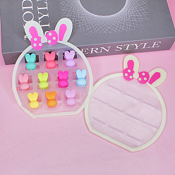 Прозрачный Карты дисплея скрепки для волос, заколки для волос украшения аксессуары для волос, прозрачные, 10x6 см