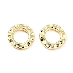 Золотой Соединительные кольца из сплава для покрытия стойки, без кадмия, без никеля и без свинца, круглое кольцо неправильной формы с чеканкой, золотые, 10x2 мм, внутренний диаметр: 5.5 мм