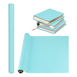 Бледно-бирюзовый 1 листовая шелковая ткань, бумажная обложка, для переплета книг, с почтовыми трубками из крафт-картона ПК и лентами для обертывания мыла ручной работы из крафт-бумаги ПК., бледные бирюзовая, 1 см