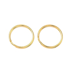 Золотой Железные разрезные кольца, золотые, 20.5x2 мм, внутренний диаметр: 17.5 мм