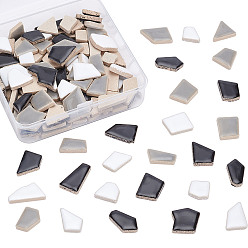 (52) Непрозрачная лаванда Фарфоровые кабошоны, мозаичные плитки, для украшения дома или поделок, разнообразные, разноцветные, 7~30x6.5~17x3.5~4 мм, 200 г / коробка