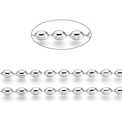 Нержавеющая Сталь Цвет Не тускнеют 304 шариковые цепи из нержавеющей стали, цвет нержавеющей стали, рис: 6.5x4.5 мм