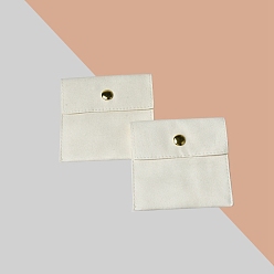 Белый Мешок из волокна, для подарочных пакетов с завязками для ювелирных изделий, квадратный, белые, 8x8 см