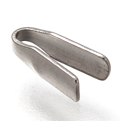 Нержавеющая Сталь Цвет Устойчив к потускнению 304 зажимные концы шнура из нержавеющей стали, цвет нержавеющей стали, 6.5x2x2 мм