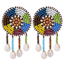 Разноцветный 2 шт. нетканый материал для вышивки иглой из фетра и ракушек, аппликации из ткани, вышивать нитками, пришивать/приутюживать заплатки, красочный, 125x60 мм