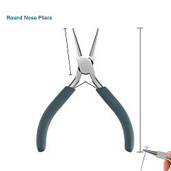 Нержавеющая Сталь Цвет Плоскогубцы из нержавеющей стали, не оставляющие следов ржавчины, изготовления ювелирных изделий поставок, плоскогубцы , цвет нержавеющей стали, 11.5 см
