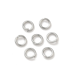 Stainless Steel Color Tarnish Resistant 304 Stainless Steel Open Jump Rings, Stainless Steel Color, 3x0.5mm, 24 Gauge, Inner Diameter: 2mm