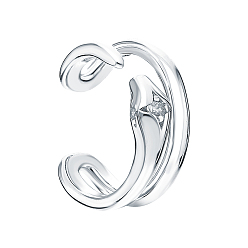 Другие 925 серьги из серебра 925 пробы, модный простой крутой непирсинг, серебряные, c-образный, 12x6 мм