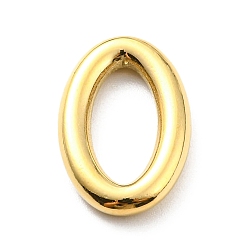 Real 14K Gold Plated 304 Stainless Steel Linking Rings, Oval, Real 14K Gold Plated, 18.5x12x3mm, Inner Diameter: 12x6mm