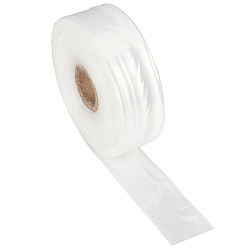 Прозрачный Прозрачная полиэтиленовая трубчатая пленка в рулонах, для изготовления сумок для хранения, прозрачные, односторонняя толщина: 1.6 мил(0.04мм), 20000x5 см