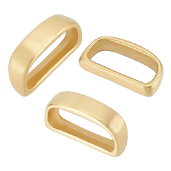 Без Покрытия Латунные держатели петель, пряжки ремня, прямоугольные, сырой (без покрытия), 19.5x37x10 мм, 3 шт / коробка