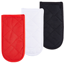 (52) Непрозрачная лаванда Набор держателей для кастрюль из полиэстера с защитой от попадания влаги, прямоугольные, разноцветные, 155x75x16 мм, 3 цветов, 1 шт / цвет, 3 шт