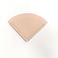 Персиковый Слойка Книжные альбомы в форме веера из искусственной кожи папки меню угловые протекторы, розовые, 73x52x3.6 мм