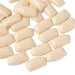 Персиковый Слойка Непрозрачные акриловый кабошоны, самородки, розовые, 27x14.5x5 мм, Около 300 шт / 500 г