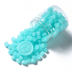 Бирюза Отпечаток лапы частицы сургуча, для ретро печать печать, бирюзовые, 9.5x8.5x6 мм