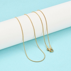 Золотой Модный унисекс 201 из нержавеющей стали цепи змейки ожерелья, с карабин-лобстерами , золотые, 19.5 дюйм (49.5 см), 1 мм