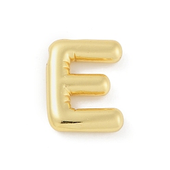 Letter E Gestellmessinganhänger, langlebig überzogen, Bleifrei und cadmium frei, echt 18 k vergoldet, Buchstabe e, 19x14x4 mm, Bohrung: 1.8 mm