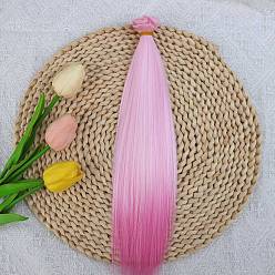 Pink Парик для куклы bjd/sd из молочного шелка для изготовления кукол, розовые, 1000x300 мм