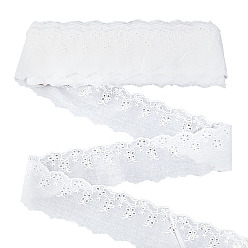 Белый Хлопок лента, для пошива аксессуаров, белые, 2-3/8 дюйм (60 мм), около 16.00 ярдов (5.49 м) / рулон