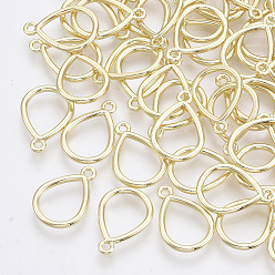 Light Gold Подвески из сплава , слеза, золотой свет, 17x12x1.5 мм, отверстие : 1.5 мм