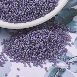 (DB0870) Matte Transparent Light Amethyst AB MIYUKI Delica Beads, Cylinder, Japanese Seed Beads, 11/0, (DB0870) Matte Transparent Light Amethyst AB, 1.3x1.6mm, Hole: 0.8mm, about 10000pcs/bag, 50g/bag