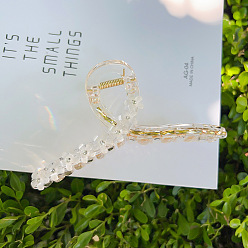 Белый Цветочные пластиковые заколки для волос с когтями, аксессуары для волос для женщин и девочек, белые, 130x65 мм