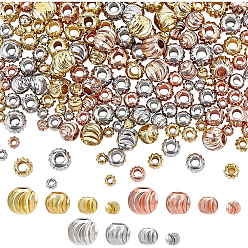 Gemischte Farbe 12Stück 6Farben Messing Emaille Perlen, langlebig überzogen, Blume, echt 18 k vergoldet, Gemischte Farbe, 7x4.2 mm, Bohrung: 1.6 mm, 2 Stk. je Farbe