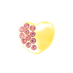 Золотой Заклепки из сплава с сердечком, металлические гвозди для часовых петель аксессуары, золотые, 0.9x0.9 см