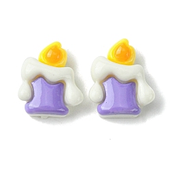 Другие Кабошоны из непрозрачной смолы на тему Хэллоуина, свеча, 14.5x12.5x6 мм