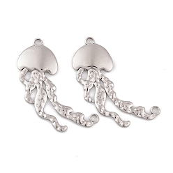 Нержавеющая Сталь Цвет Не тускнеет 304 подвески-соединители из нержавеющей стали, медузы ссылки, цвет нержавеющей стали, 45x20x2.5 мм, Отверстие : 2.4 мм & 2.7 мм