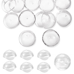 Круглые 12 шт прозрачные акриловые бусины, круглые, 27.5x33.5x11.5 мм, отверстие : 3 мм
