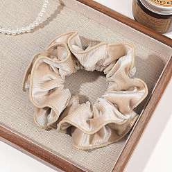 Античный Белый Бархатные аксессуары для волос, для девочек или женщин, резинка для волос / резинки для волос, старинный белый, 130 мм