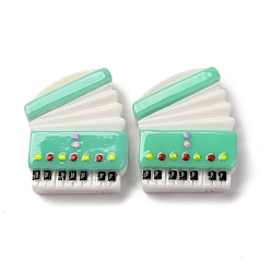 Accordion Непрозрачные кабошоны из смолы на музыкальную тему, аккордеон, 27.5x23x7.5 мм