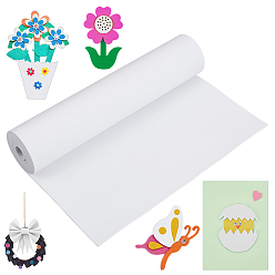 White EVA Foam Board, DIY Craft Supplies, Rectangle, White, 350x2mm, 2m/roll