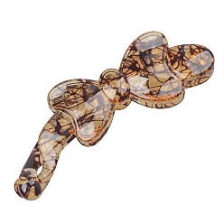 Бледно-Золотистый Заколки для волос из смолы в форме банана, бантом, аксессуары для волос для женщин и девочек, бледно золотарник, 97x31 мм