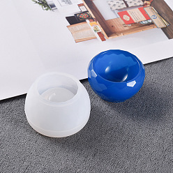 Белый Силиконовые формы в форме чашки, формы для литья смолы, для уф-смолы, изготовление ювелирных изделий из эпоксидной смолы, белые, 43.3x27.3 мм, Внутренний диаметр: 24 мм и 26 мм