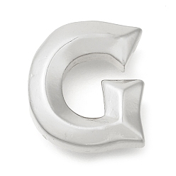 Letter G Стойки обшивки латунные подвески, долговечный, без кадмия и без свинца, подвески с буквой az~z, Буква G, 17.5x16x6 мм, отверстие : 3.5x2 мм