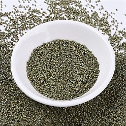 (DB0372) Matte Opaque Light Olive Luster MIYUKI Delica Beads, Cylinder, Japanese Seed Beads, 11/0, (DB0372) Matte Opaque Light Olive Luster, 1.3x1.6mm, Hole: 0.8mm, about 2000pcs/bottle, 10g/bottle