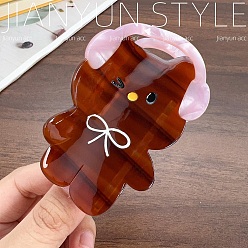 Темно-Красный Заколки для волос в форме когтей из ацетата целлюлозы, аксессуары для волос для женщин и девочек, форма кошки, темно-красный, 85x51 мм