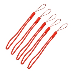 Красный Силиконовый ремешок на запястье, ремешок на руку, значок для ключей камеры телефона, красные, 20 см