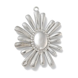 Платина Стойки обшивки латунные подвески, долговечный, без свинца и без кадмия, , платина, 38.5x28x3.5 мм, отверстие : 1.4 мм