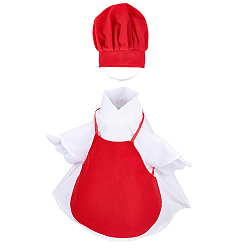 (123L) Белый крем непрозрачный блеск Комплект одежды из полиэстера, для гуся, огнеупорный кирпич, 140x53 мм