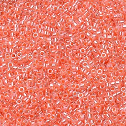(DB0235) Salmon Ceylon MIYUKI Delica Beads, Cylinder, Japanese Seed Beads, 11/0, (DB0235) Salmon Ceylon, 1.3x1.6mm, Hole: 0.8mm, about 20000pcs/bag, 100g/bag
