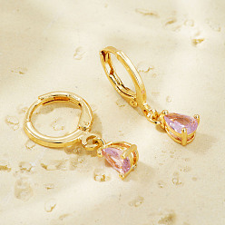 Бледно-Розовый Модные парные сверкающие серьги-кольца из стерлингового серебра с кубическим цирконием для повседневного ношения и вечеринок, золотые, розовый жемчуг, 925 мм